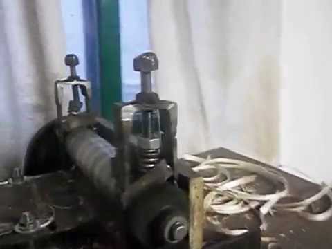 Самодельный станок для изготовления шины из лозы. Попытка 2