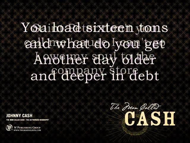 Cash - Sixteen tons with - YouTube