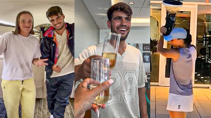 Alcaraz & Swiatek Celebrate Cincinnati Wins on the Plane to US Open 2025