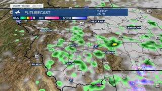 Cool showers through early Wednesday morning