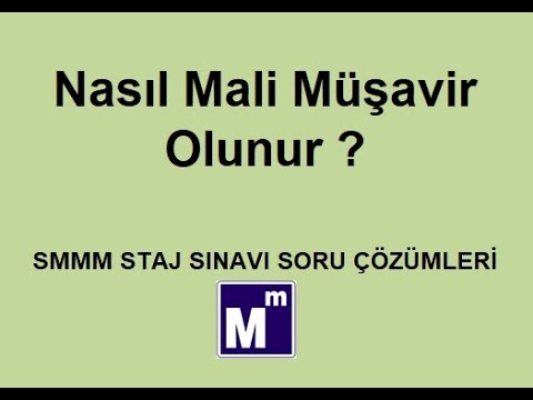 Nasıl Mali Müşavir Olunur ?