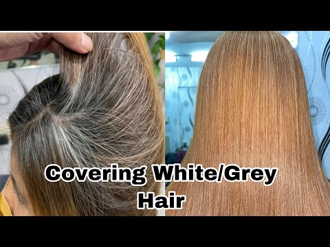 HOW TO COVER GREY/WHITE HAIR USING BLONDE HAIRCOLOR | PAANO MAGKULAY NG PUTING BUHOK | CHADING