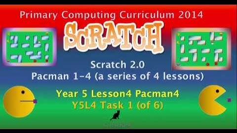 Y5L4 Pacman4 Task 1 (of 6) Scratch 2.0 Tutorial