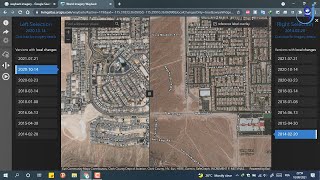 شرح موقع Wayback imagery لعرض صور الأقمار الصناعية لفترات زمنية متباينة