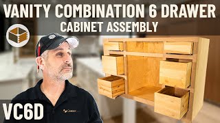 Vanity Combination 6 Drawer Cabinet Assembly (VC6D) | RTA Cabinet Assembly