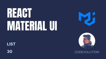 React Material UI Tutorial - 30 - List