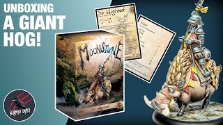 A GIANT HOG?! Sir Hogswash Unboxing - Model & Abilities - Moonstone Whimsical Skirmish Game