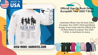 Official One Ok Rock Detox European Tour 2025 T-Shirt