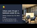 Urban oasis: 35 sqm 1-bedroom condo for sale in Quezon City