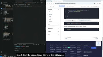 How to Create an Angular PDF Editor - Step 4: Start the App and Open It in Your Default Browser: