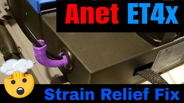 Tested! Anet ET4x heated bed cable strain relief... and a FIX!