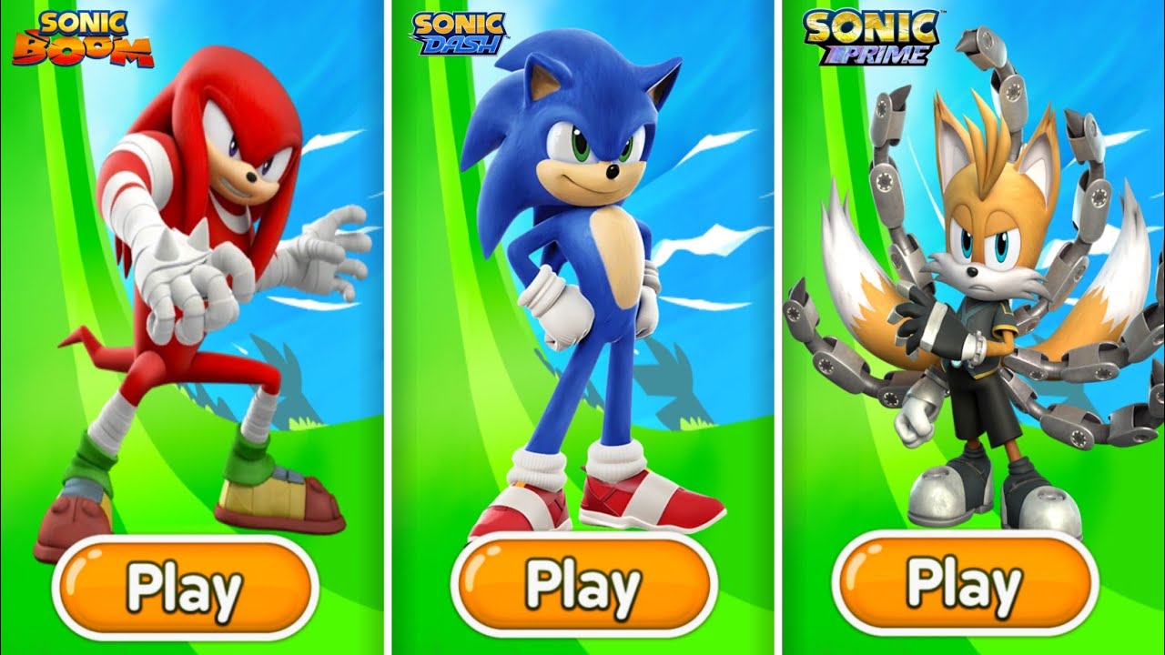 Sonic Dash Vs Sonic Boom Vs Sonic Prime Dash Vs All Boss Zazz Egman-All ...