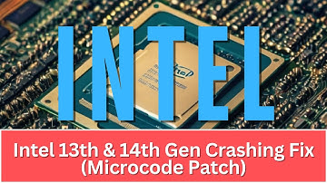Intel 13th & 14th Gen Crashing Fix (Microcode Patch) #intel #patch #tips #bsod @3DGAMEMAN