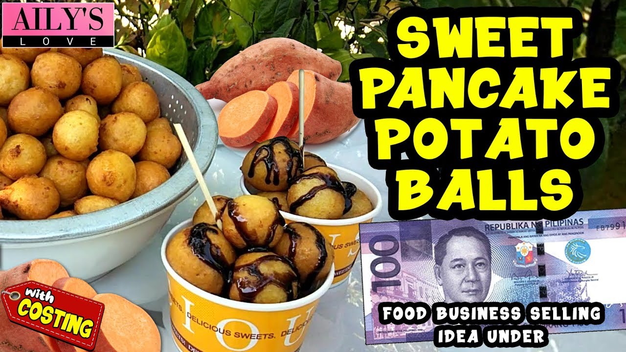 SWEET PANCAKE POTATO BALLS / SWEET POTATO PANCAKE BALLS / KAMOTE