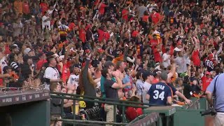 Inside the victory party at Minute Maid Park