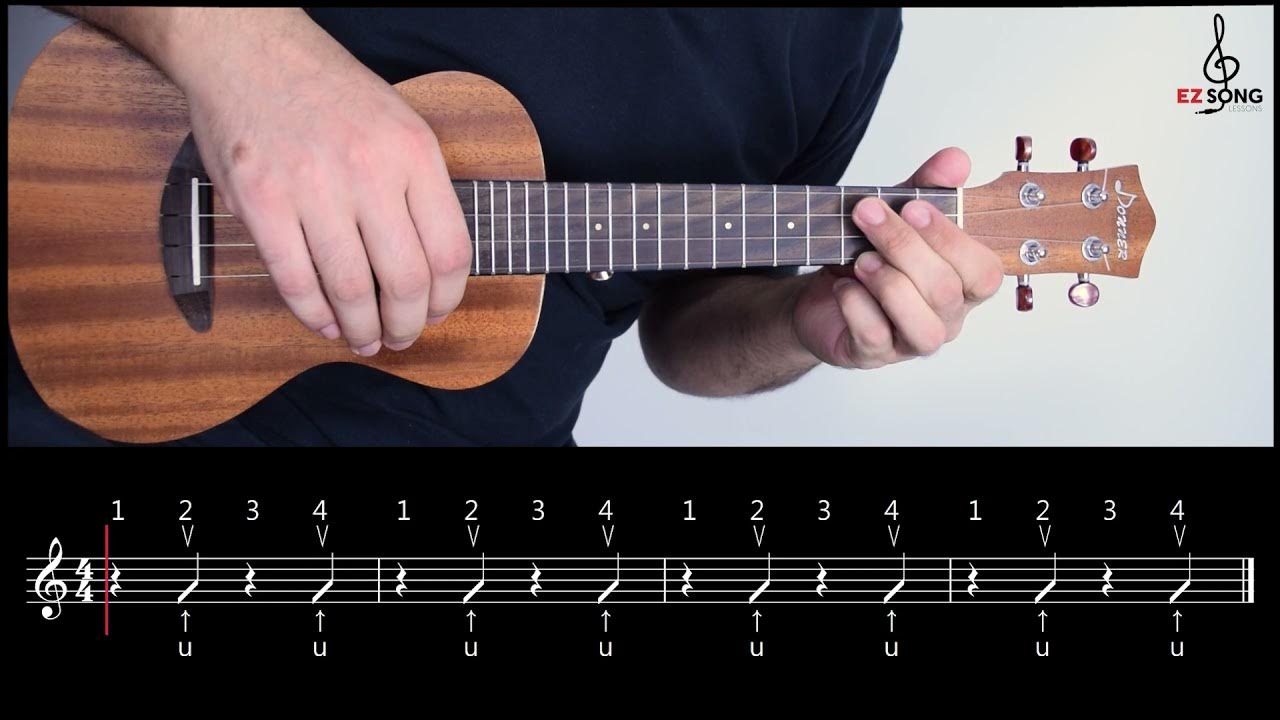 How to Read & Strum Rhythm Basic Ukulele Patterns & Songs YouTube