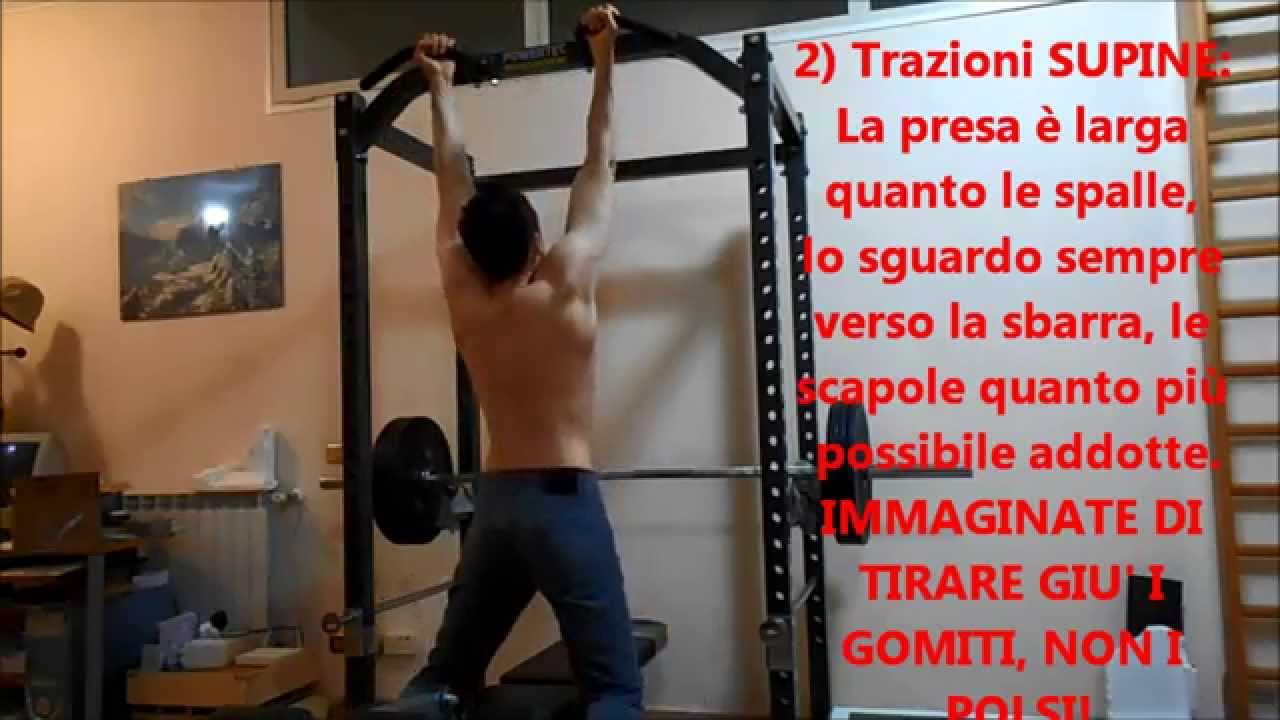Trazioni Alla Sbarra Avanti Con Presa Larga