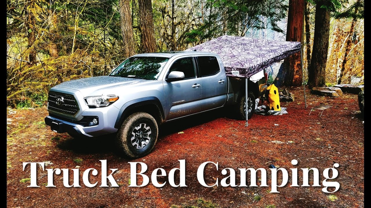 Camping on the Truck Bed of a 2017 Tacoma TRD Off Road - YouTube