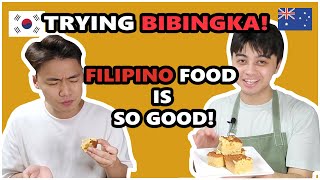 Trying Filipino Food again?![ASMR] | Bibingka(Coconut rice cake) | Aussie & Korean