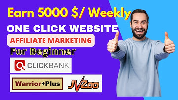 How To Promote Clickbank & Jvzoo OR Warriorplus products with One click website for Beginner.