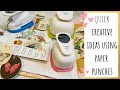 Paper punch creative ideas  making easy ephemera  craft with me  tutorial  circle punch