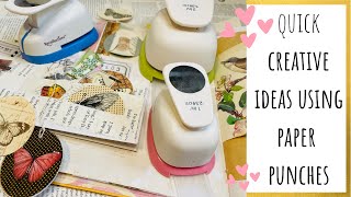 Paper Punch Creative Ideas - Making Easy Ephemera - Craft With Me - Tutorial - Circle Punch