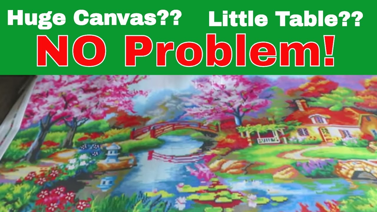 Pretty Neat Creative. How To Work With Large Diamond Painting Canvas. Tips  And Tricks 