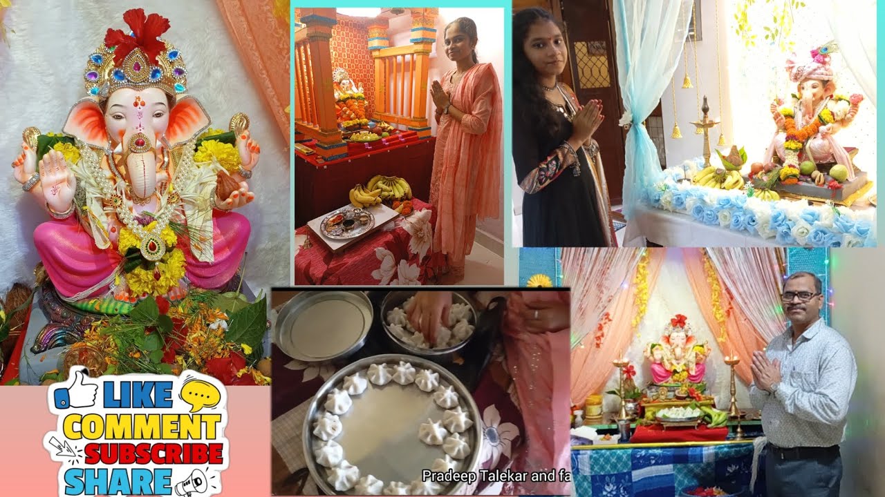 गणेशोत्सव २०२५ मधुराने केले मोदक 😋 गणपती दर्शन, आरती आणि मज्जा मस्ती 😄@paddywithmaddy #youtube 