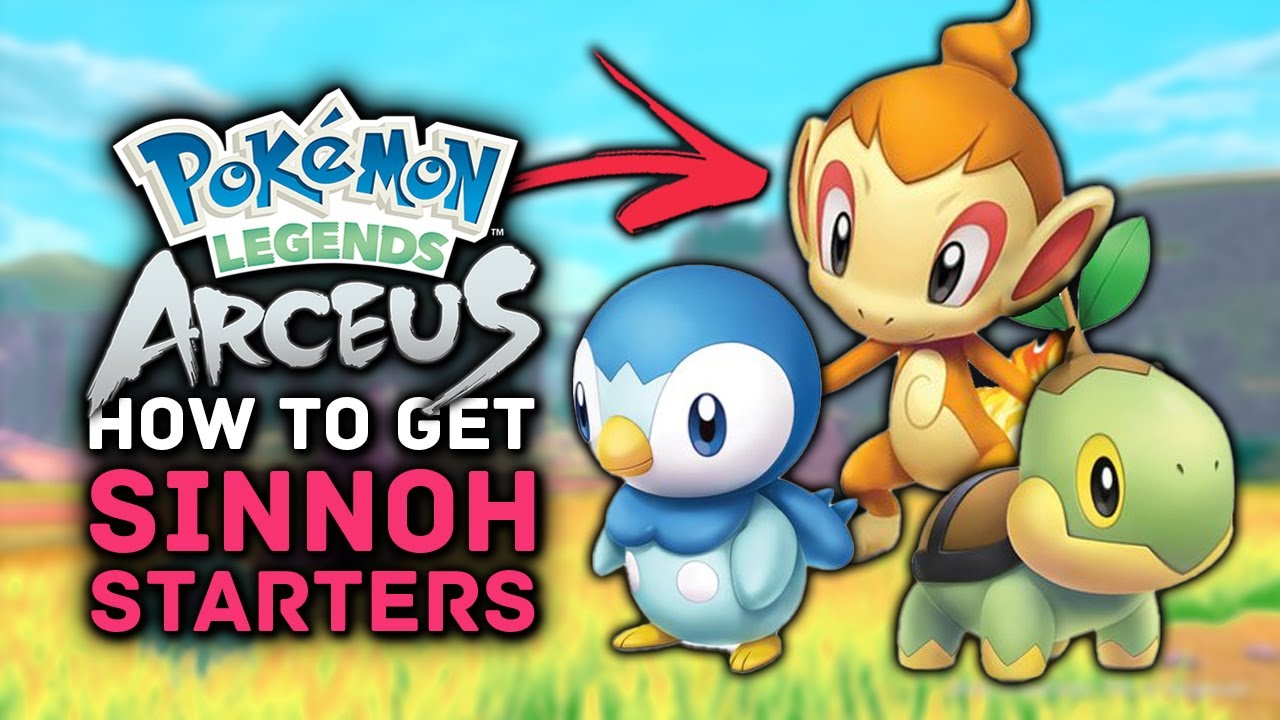 Pokémon Legends: Arceus - Onde encontrar Turtwig, Chimchar e Piplup