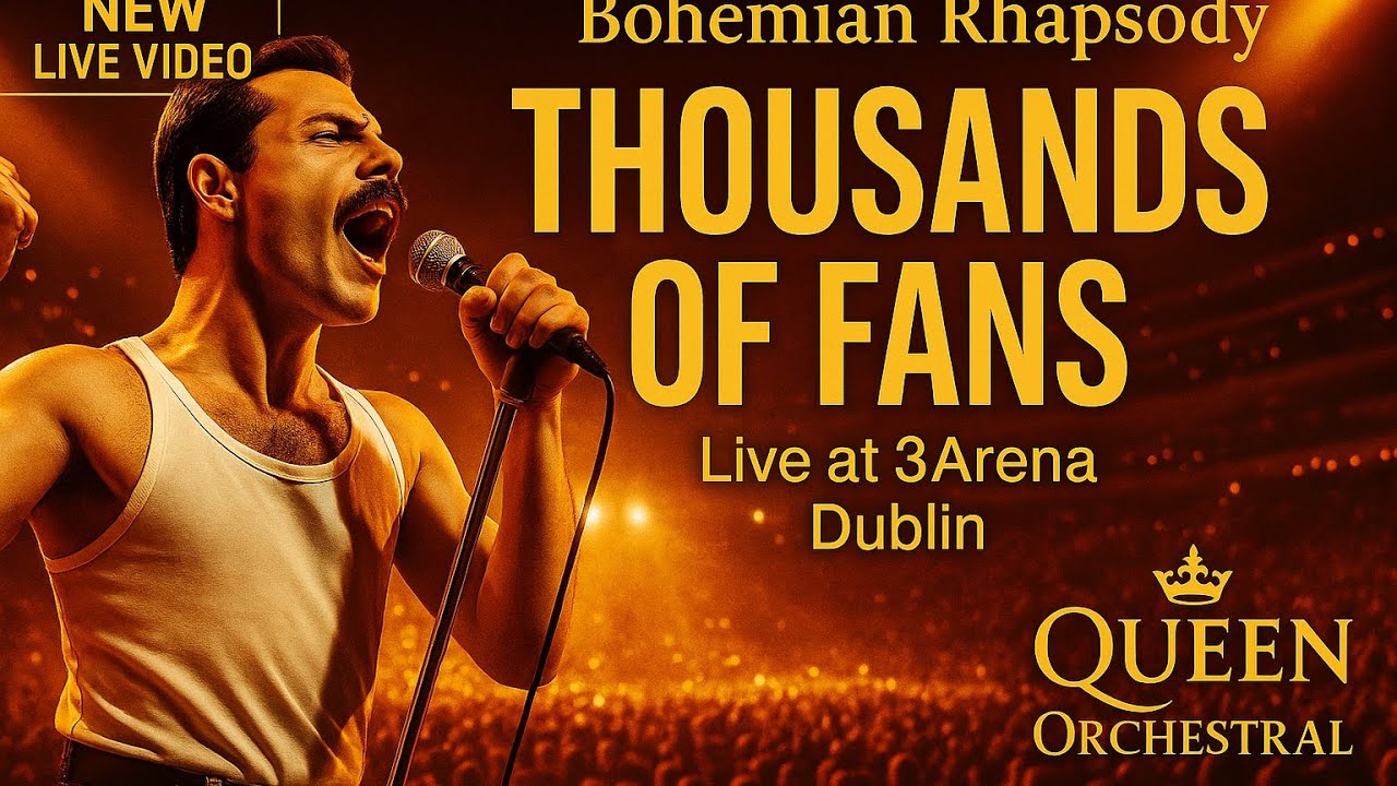 QUEEN Orchestral – Bohemian Rhapsody (Live at 3Arena Dublin) - Thousands of QUEEN Fans Singing Live.
