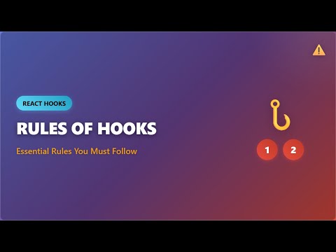 React Hooks Rules Explained for Beginners (2025)