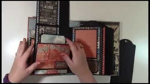 City Travels Mini Album   Page Construction & Matting Video