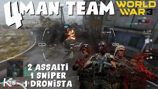 WORLD WAR 3 GIOCATO IN MODO TATTICO! | LEGIONE ITALIA | 4 MAN TEAM | TACTICAL TEAMWORK | GAMEPLAY