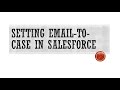 Salesforce: Setting up Email to Case