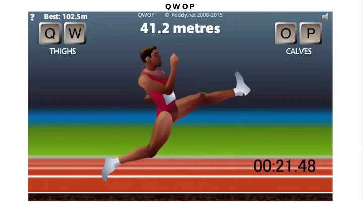 QWOP speedrun 48.340sec