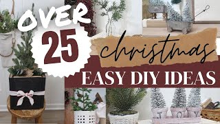MORE THAN 25 Christmas DIY ideas β’ simple easy decor ideas for Christmas β’ trees & greenery inspo