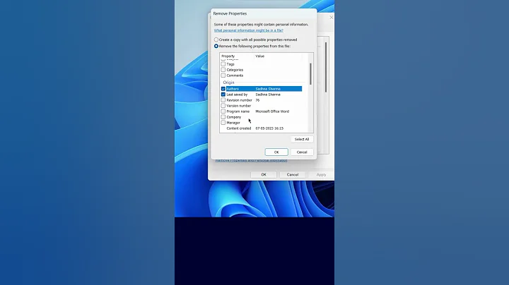 How To Remove Author And Last Modified Information In Microsoft Word
