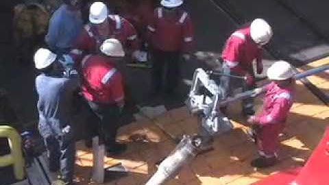 First Core on Deck, IODP Expedition 320, JOIDES Resolution