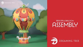 SVG File - Beautiful Balloon - Assembly Tutorial (For Cricut, Silhouette, and ScanNCut)