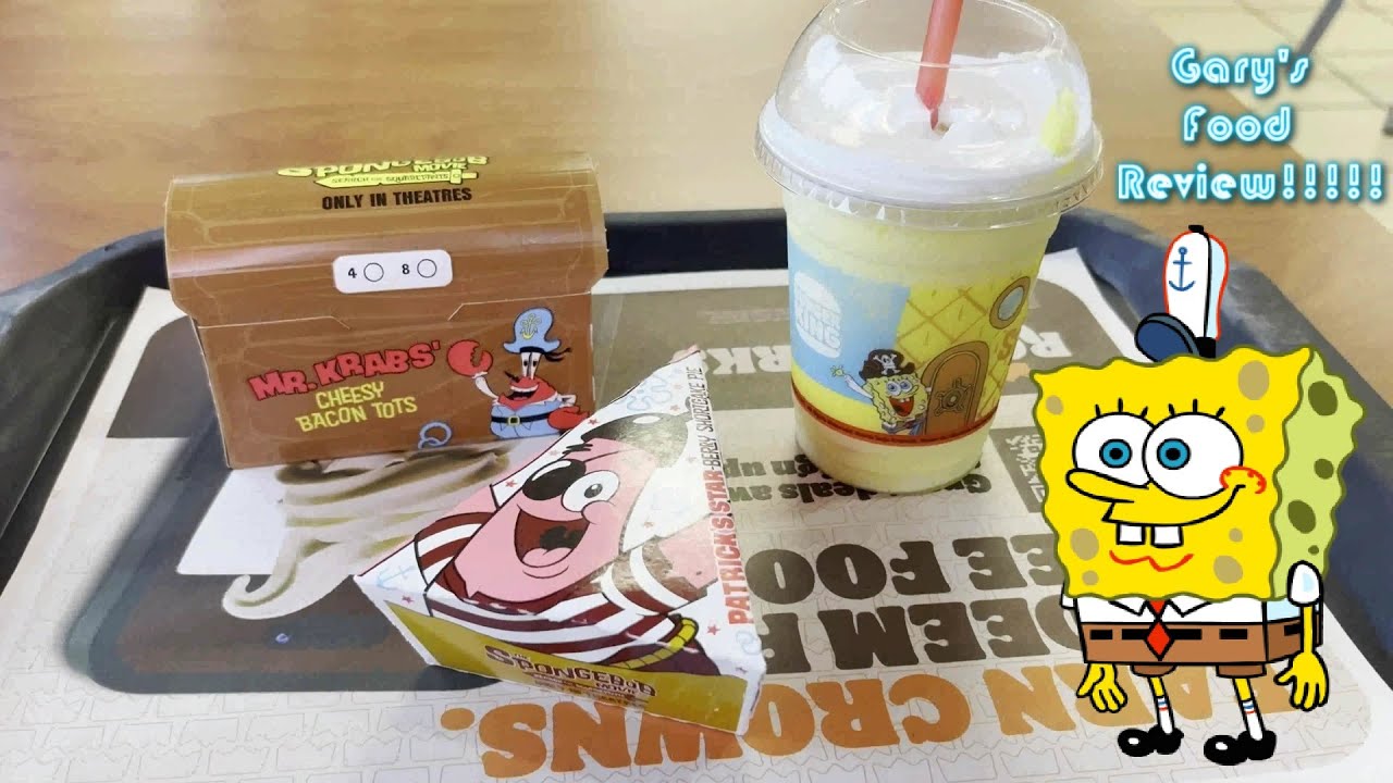 Рецензия: BK SpongeBob Meal (Cheesy Bacon Tots от Mr. Krabs’)