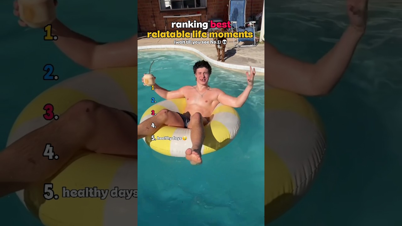 rewrite this title ranking best relatable life moments #shorts