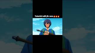 Sung Jin woo edit💙tutorial #sololeveling #sungjinwooedit #tutorial #anime