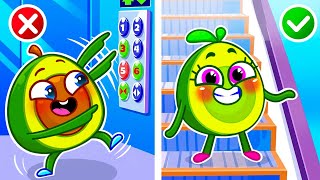 Don’t Jump! 🚫 Escalator &amp; Elevator Safety for Kids | Kids Song and Nursery Rhymes | Meet Penny