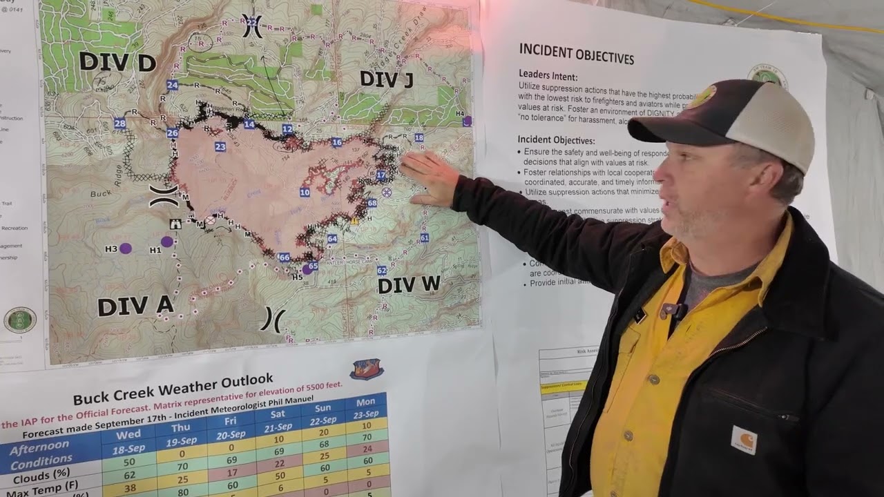 9/18/2024 Buck Creek Fire Operational Briefing, Fremont-Winema National Forest, Silver Lake, Oregon