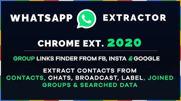 WhatsApp Groups Link Finder | WhatsApp Contacts Extractor | WhatsApp Groups Scraper Extension Free