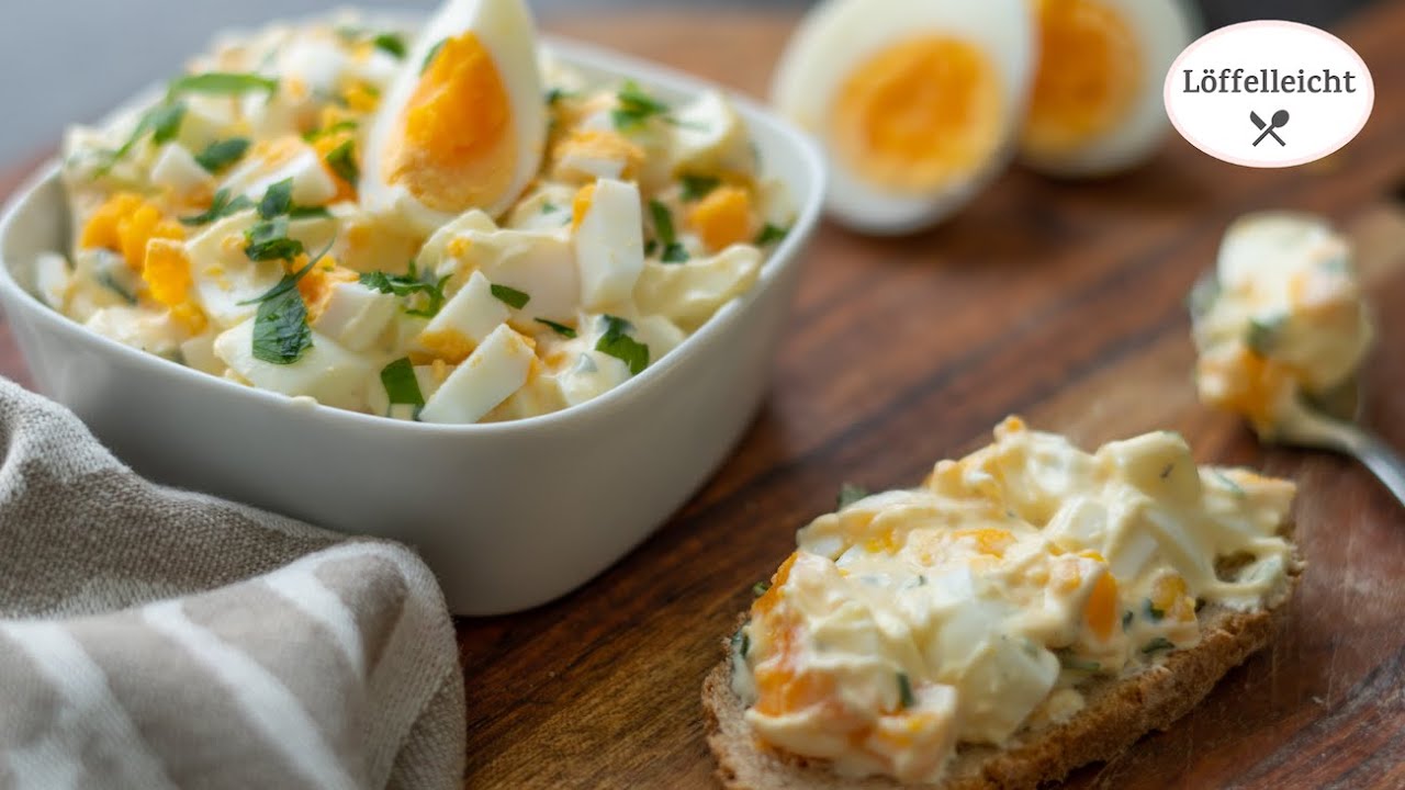 Leckerer Eiersalat - ein leckeres und schnelles Rezept zum Osterbrunch ...