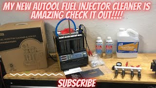 Cleaning/Flow testing injectors with my AUTOOL CT160 Injector cleaner!