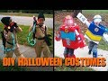 DIY Rescue Bots and Ghostbusters Halloween Costumes - Spiders and Knights Too!