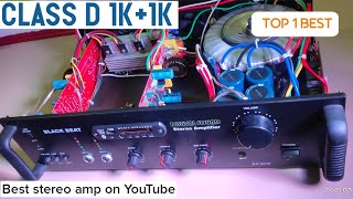 Class D amplifier 1k+1k complete stereo amplifier