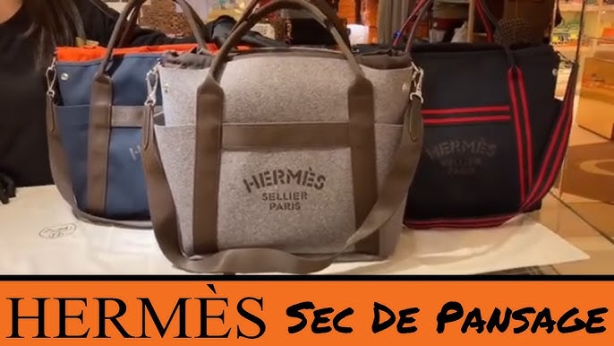 Hermes Tote Sac de Pansage The Grooming Bag Navy / Feu • MIGHTYCHIC • 